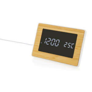 Reloj Utah RCS Rplastic bambú LED