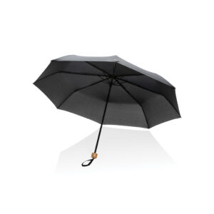 Mini paraguas RPET 190T  de bambú 20.5″ Impact AWARE ™