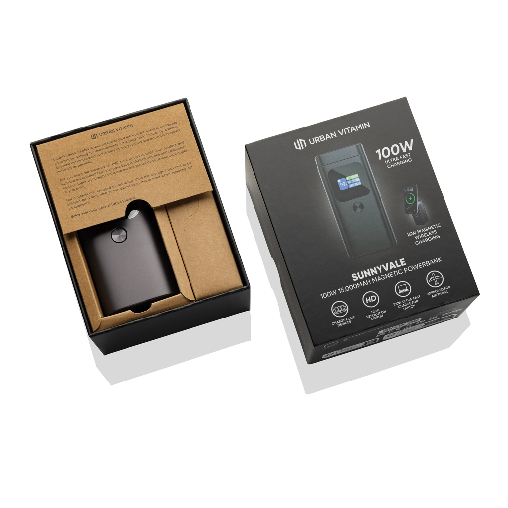 Batería externa Urban Vitamin Sunnyvale de 100W y 15.000 mAh - Imagen 4