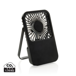 Ventilador escritorio recargable plástico reciclado Aervina