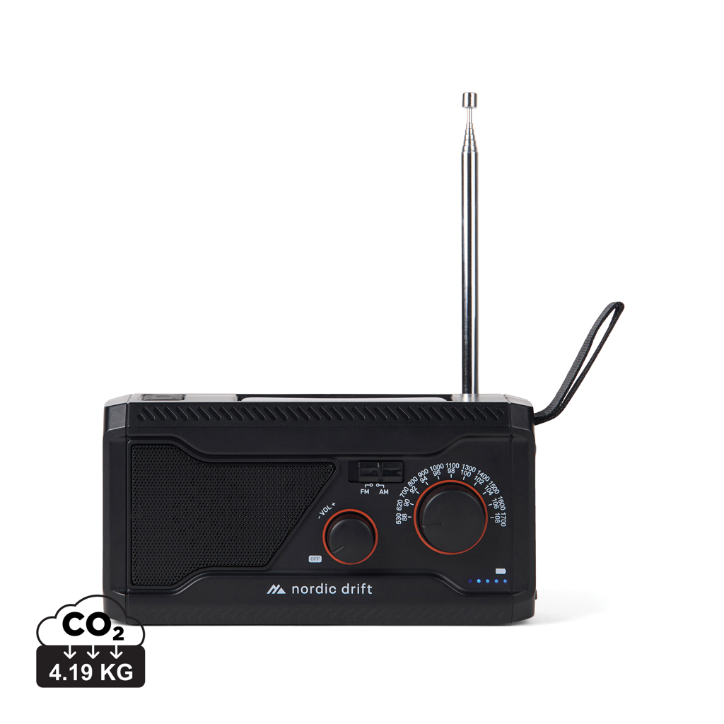 Radio multifuncional Nordic Drift Titan IPX4 de 4000 mAh