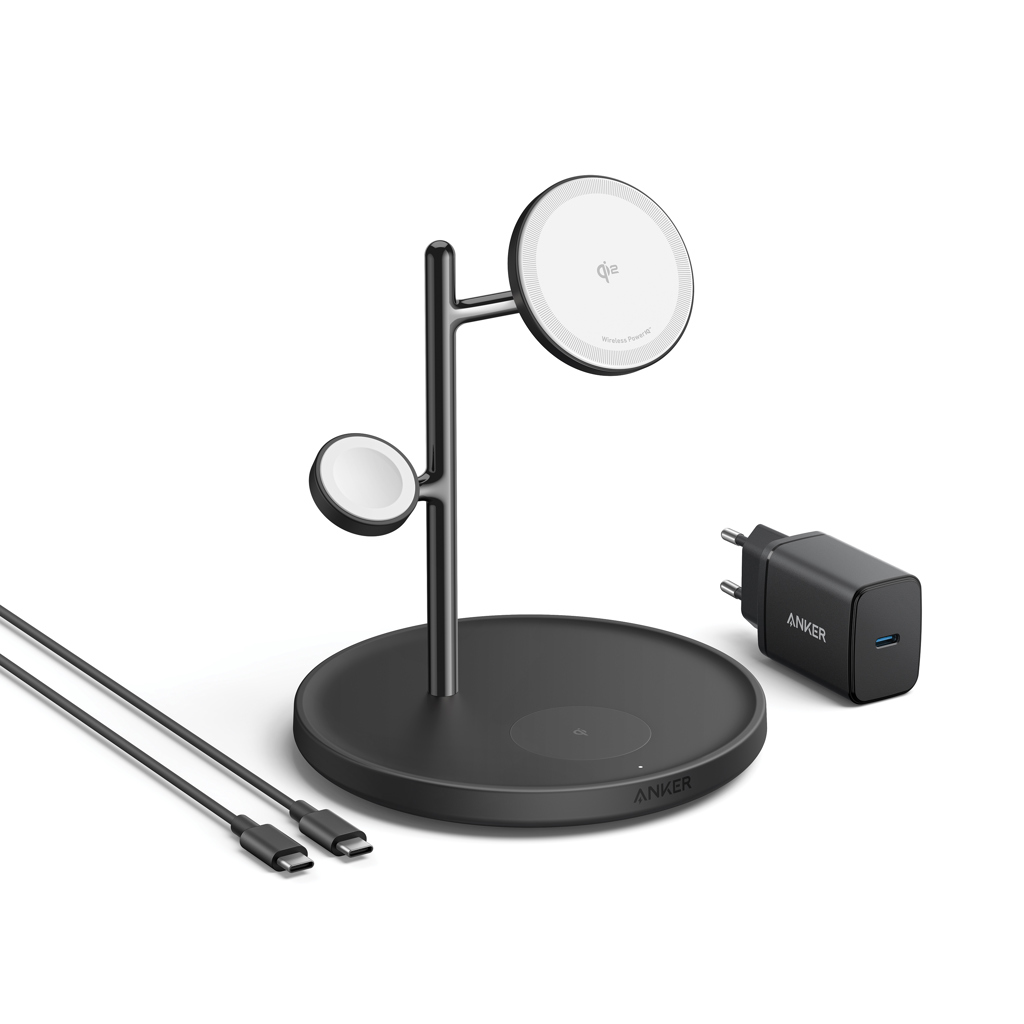 Soporte de carga inalámbrica Anker MagGo (soporte 3 en 1) - Imagen 3
