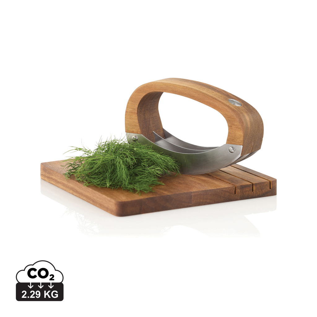 Cuchillo para picar AdHoc RoccaVerde con tabla de cortar