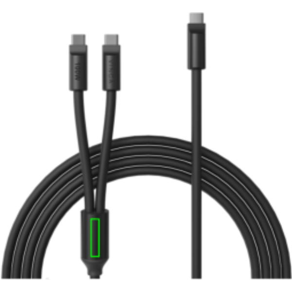Cable de carga múltiple de silicona VINGA Baltimore (C+2C) - Imagen 2